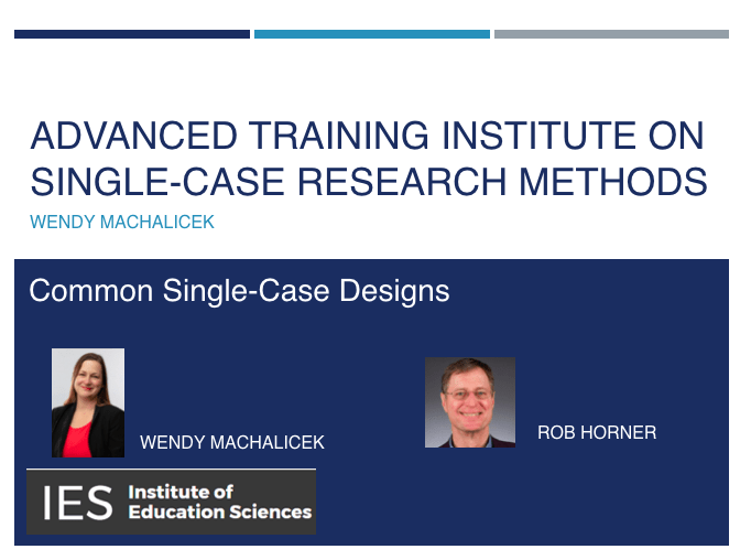 Common Single-Case Research Designs presentation